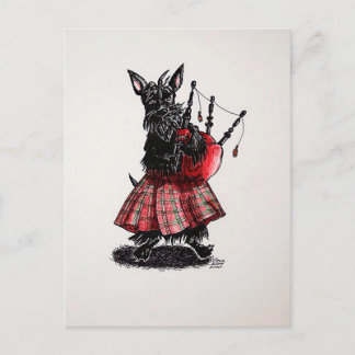 Bagpiper Postcard