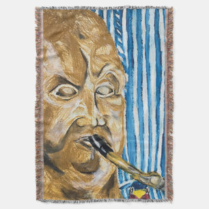 Bagpiper Throw Blanket