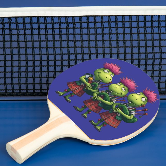 Bagpipers for Burns Supper Scottish Thistles  Ping Pong Paddle (Insitu)