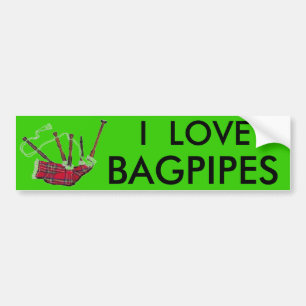 Bagpipes Bumper Sticker