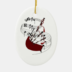 Bagpipes Ceramic Ornament