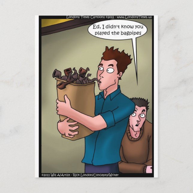Bagpipes Drôle Cadeaux Tee - shirt Cartes de Mugs  (Devant)