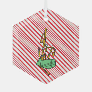 Bagpipes Glass Ornament