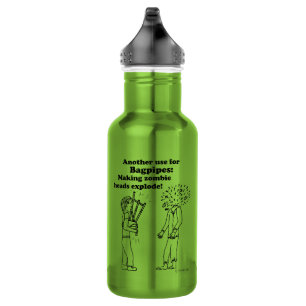 Bagpipes Make Zombies Explode 532 Ml Water Bottle