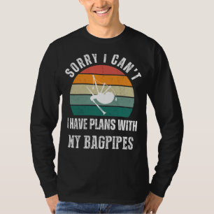 Bagpipes Plans Tee: Embrace Musical Humour & Uniqu T-Shirt