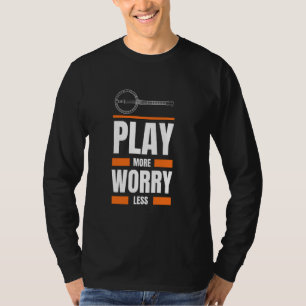 bagpipes play more worry less funny music tee