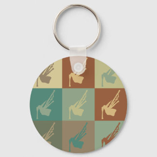 Bagpipes Pop Art Keychain