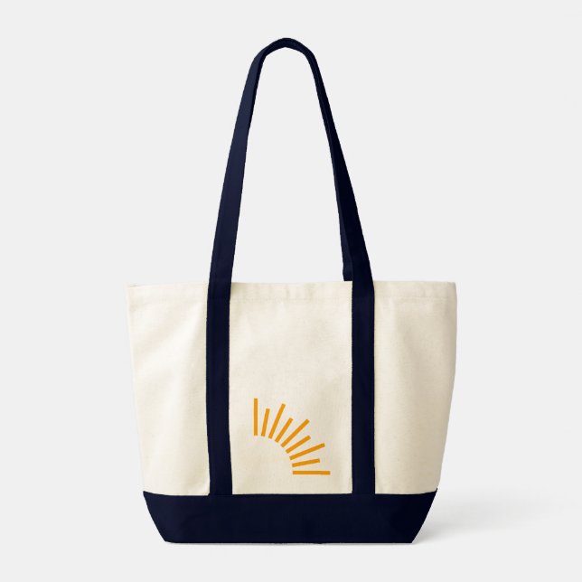 Bags - Tote bag in navy with logomark (Back)