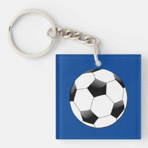 Bague à clé de football acrylique