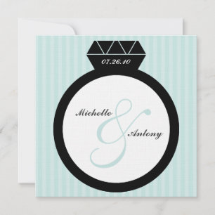 Bague de fiançailles Enregistrer les invitations d