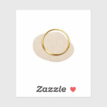 Bague en or de luxe Autocollant Texture de lin Min
