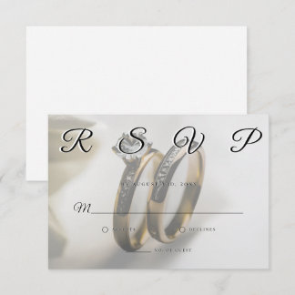 Bagues de mariage Simple Elégant Minimaliste Carte
