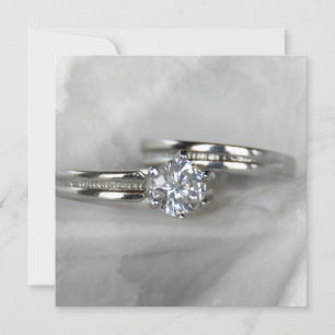 Bagues mariages sur invitation au mariage gris