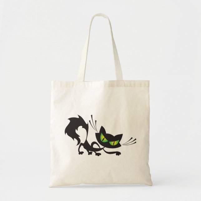 Baguette de chat noir malin ou traitement des sacs (Devant)