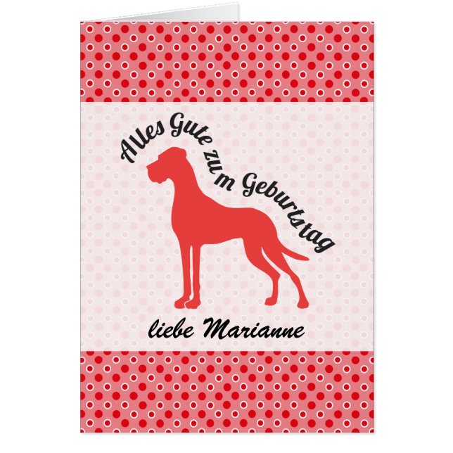 Baguette de Doggenkarte (Devant)