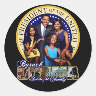 Baguette de Stickers de la famille OBAMA-1ST
