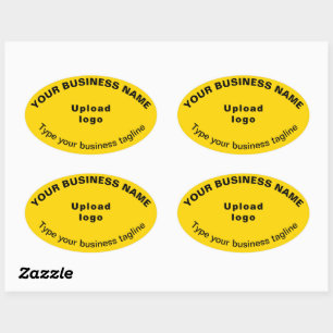 Baguette d'entreprise sur Sticker en forme ovale j