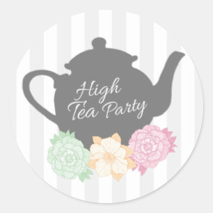 Baguette Gris & Teapot High Tea Sticker