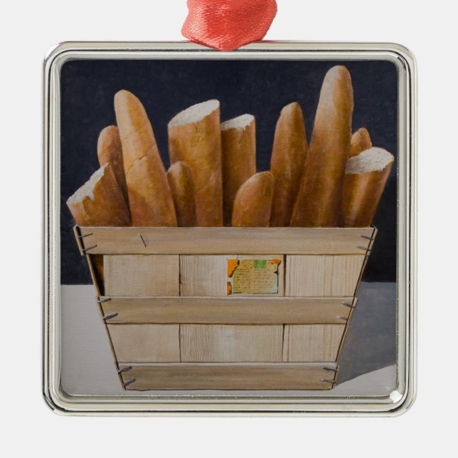 Baguettes 2010 metal ornament (Front)