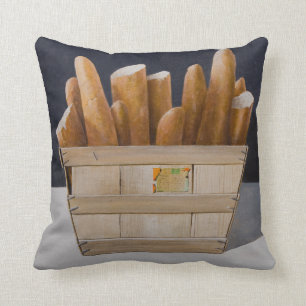 Baguettes 2010 throw pillow