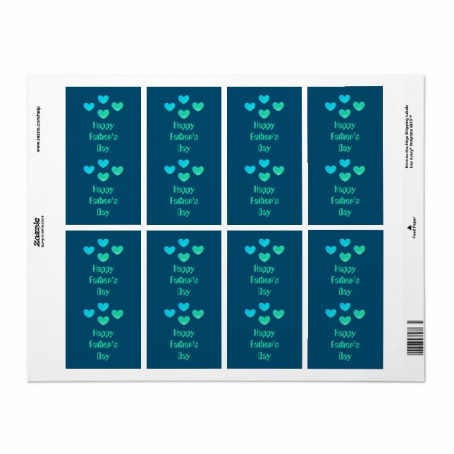 Baguettes de Fête des pères joyeuses par dalDesign (Feuille entière)
