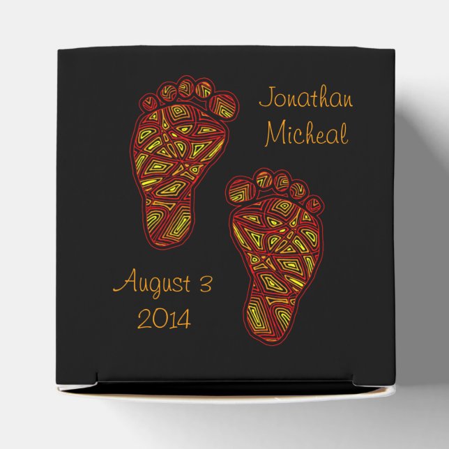 Bagy Footprints Favor Box (Top)