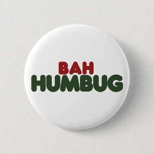 Bah Humbug 2 Inch Round Button