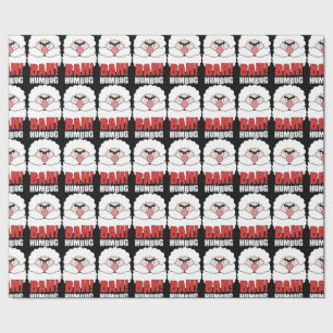 Bah-Humbug Anti-Xmas Christmas Wrapping Paper