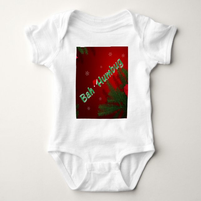 Bah Humbug Baby Bodysuit (Front)