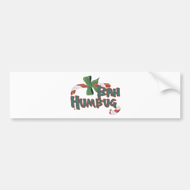 Bah Humbug! Bumper Sticker (Front)