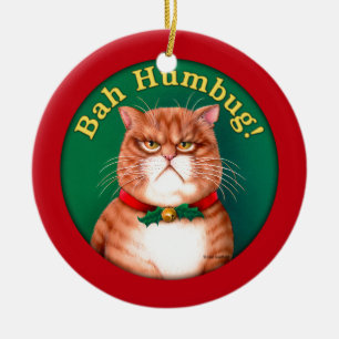 Bah Humbug Ceramic Ornament