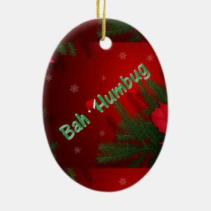 Bah Humbug Ceramic Ornament