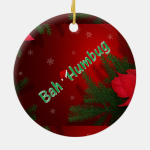 Bah Humbug Ceramic Ornament