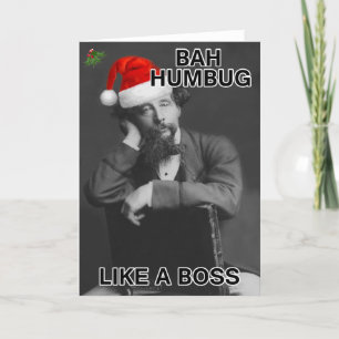 Bah Humbug Christmas Holiday Card