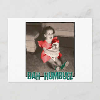 Bah Humbug Christmas Postcard