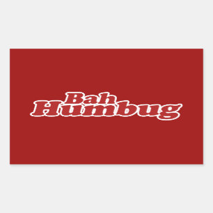 Bah Humbug Christmas Scrooge Sticker