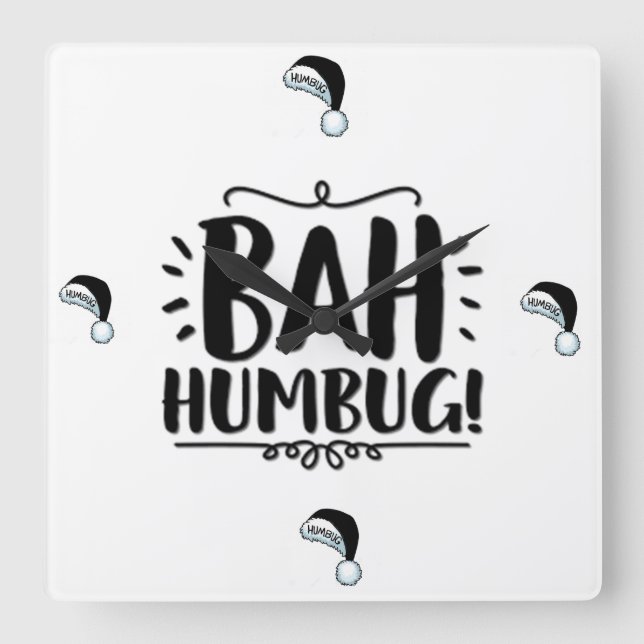 BAH HUMBUG CLOCK (Front)
