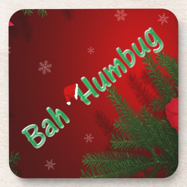 Bah Humbug Coaster (Front)