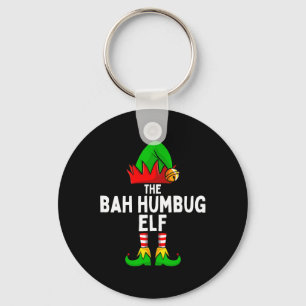 Bah Humbug Elf Matching Family Christmas Keychain