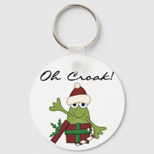 Bah Humbug Frog Christmas Tshirts and Gifts Keychain