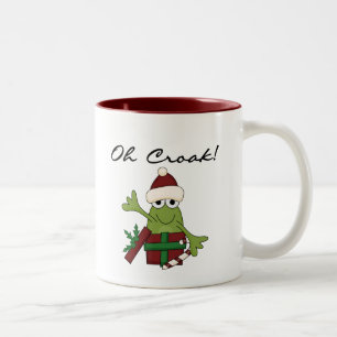 Bah Humbug Frog Christmas Tshirts and Gifts Two-Tone Coffee Mug