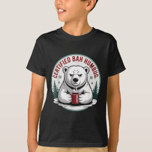 Bah Humbug Funny Christmas Lar Bear Sarcastic Holi T-Shirt