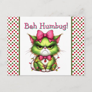 Bah Humbug  Holiday Postcard