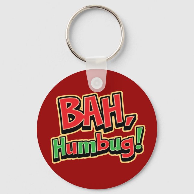 Bah Humbug Keychain (Front)