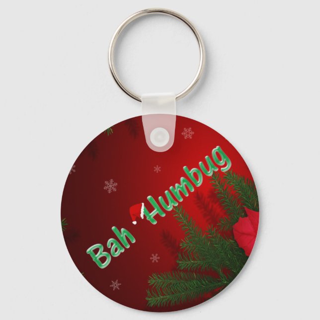 Bah Humbug Keychain (Front)