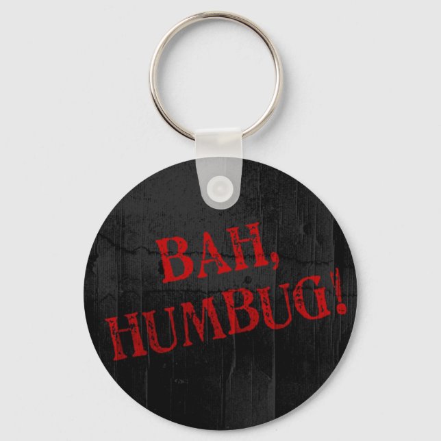 Bah Humbug Keychain (Front)
