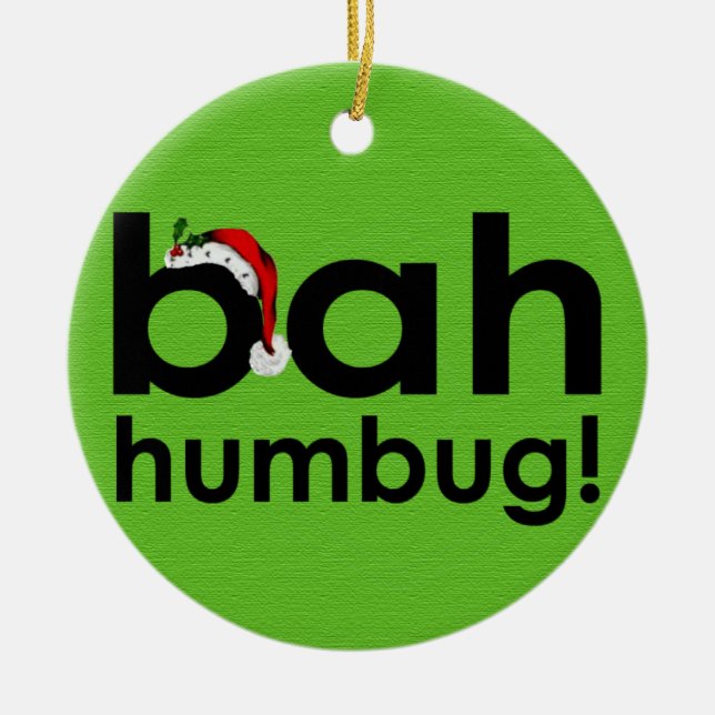 bah humbug ornament (Front)