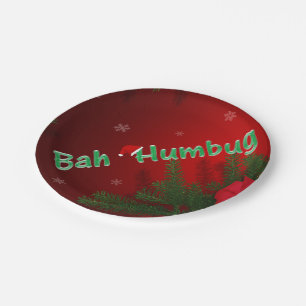 Bah Humbug Paper Plate