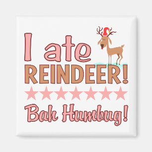 Bah Humbug Reindeer magnet