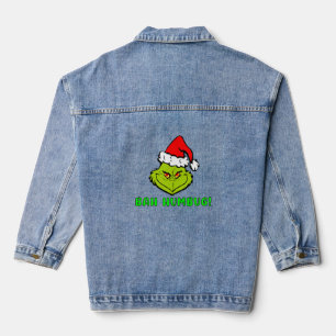Bah Humbug Scrooge Essential Christmas Cartoon Denim Jacket